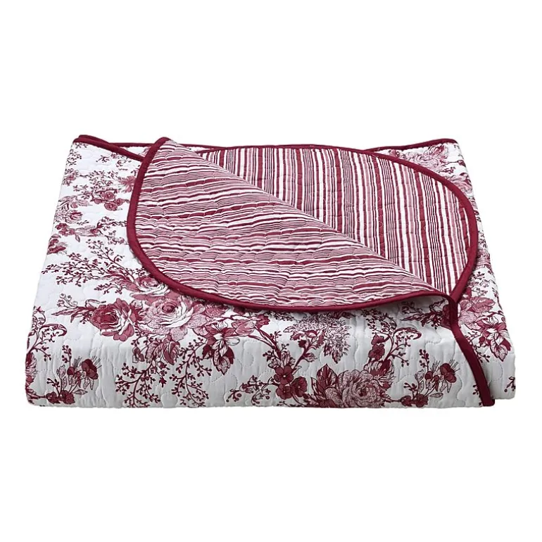 Laurel Manor Toile Garden Cotton Bedspread