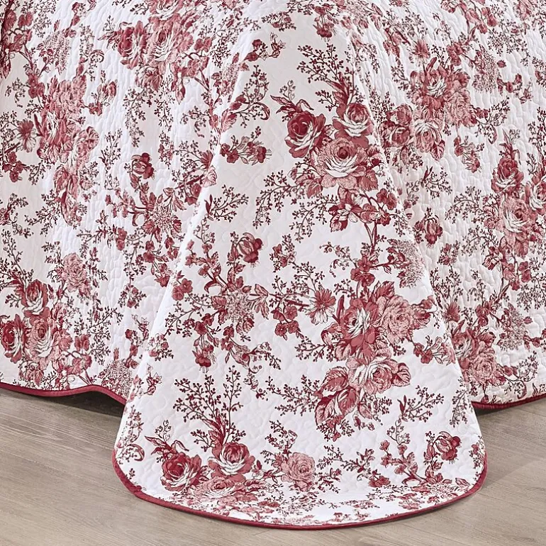 Laurel Manor Toile Garden Cotton Bedspread