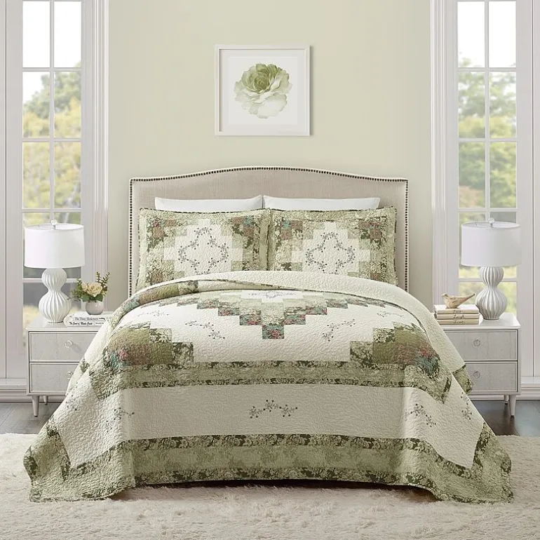 Laurel & Mayfair Alexis Floral Cotton Bedspread