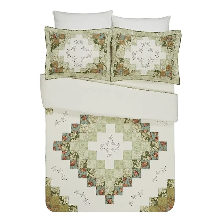 Laurel & Mayfair Alexis Floral Cotton Bedspread