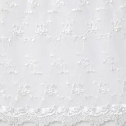 Laurenza's Baby Girls Heirloom Floral Lace Christening Gown with Bonnet