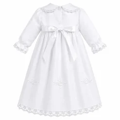 Laurenza's Baby Girls Long Sleeve Baptism Gown