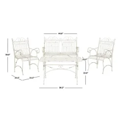 Leah Patio 4-pc. Iron Conversation Set