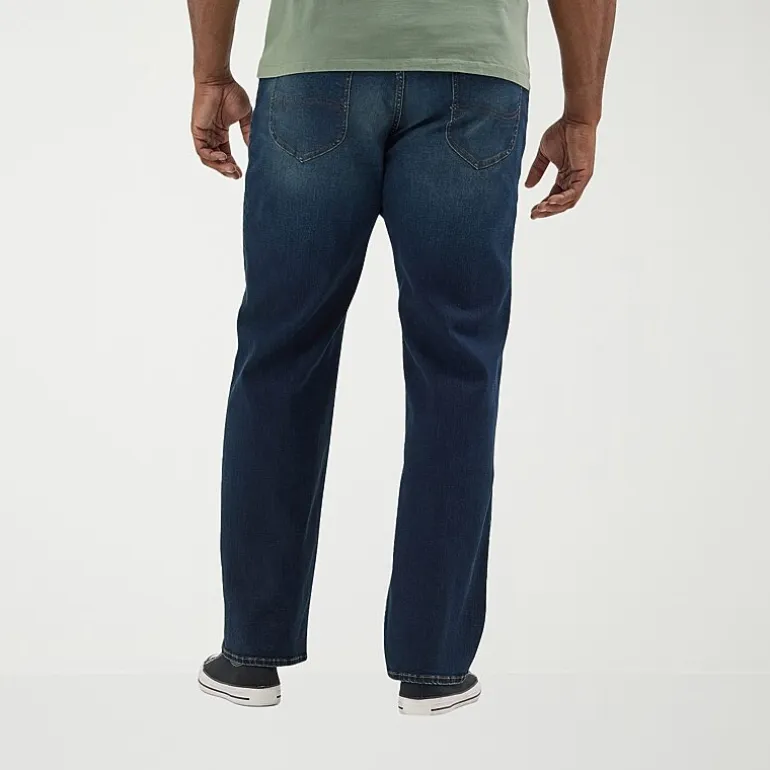 Lee Big and Tall Extreme Motion Relaxed Straight Leg Jeans