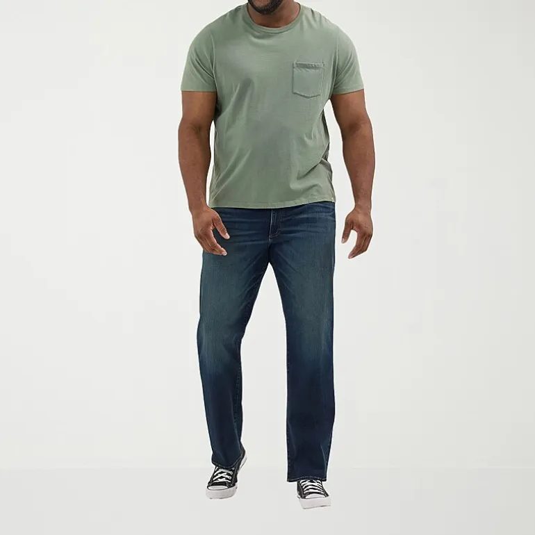 Lee Big and Tall Extreme Motion Relaxed Straight Leg Jeans