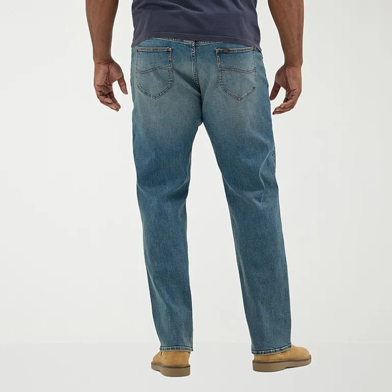 Lee Big and Tall Extreme Motion Relaxed Straight Leg Jeans