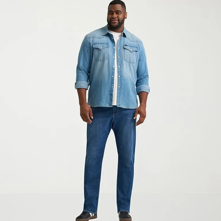 Lee Big and Tall Mens Stretch Fabric Athletic Fit Jean
