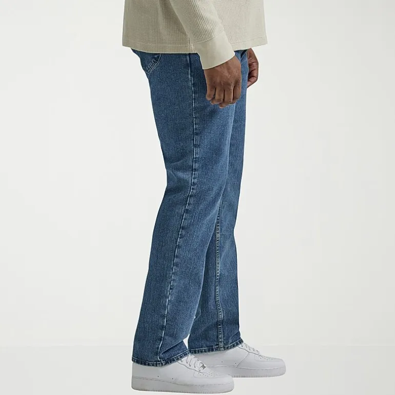 Lee Legendary Denim Big and Tall Mens Stretch Fabric Regular Fit Jeans