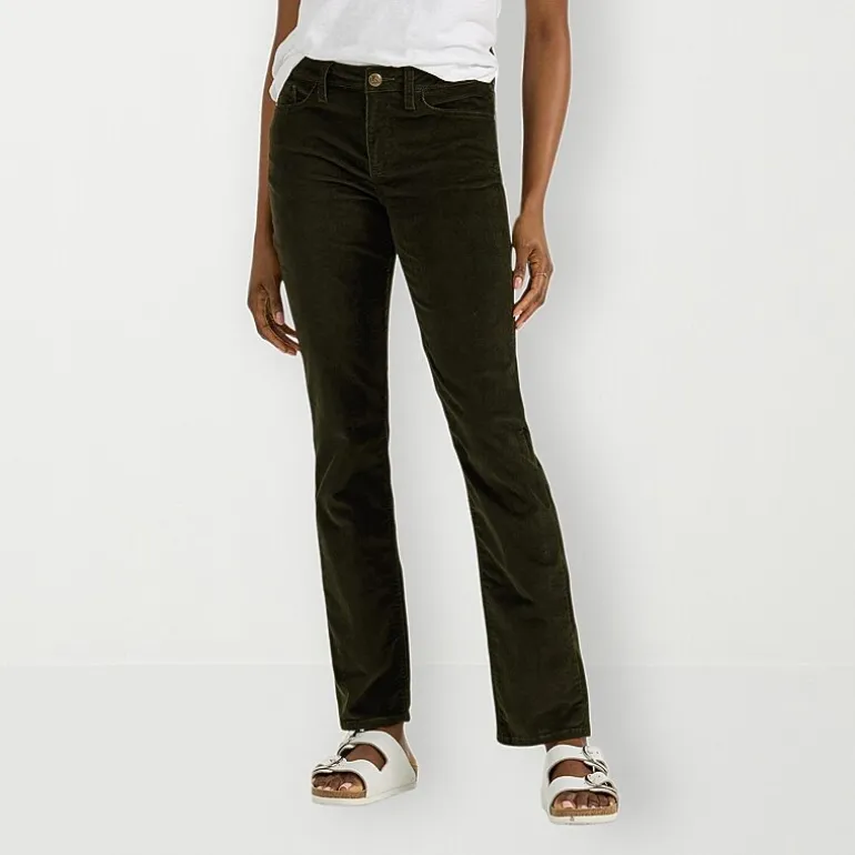 Lee Legendary Straight Fit Jean Womens Mid Rise Stretch Fabric Straight Leg Jean