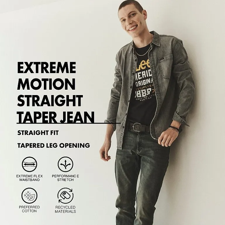 Lee® Mens Extreme Motion Straight Fit Jeans
