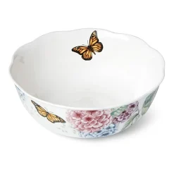 Lenox Butterfly Meadow Hydrangea Porcelain Serving Bowl