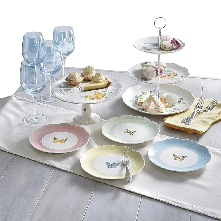 Lenox Butterfly Meadow 4-pc. Porcelain Dessert Plate