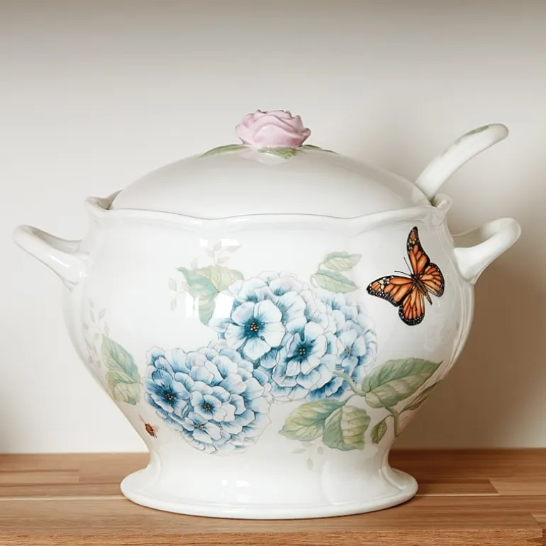 Lenox Butterfly Meadow Porcelain Soup Tureen