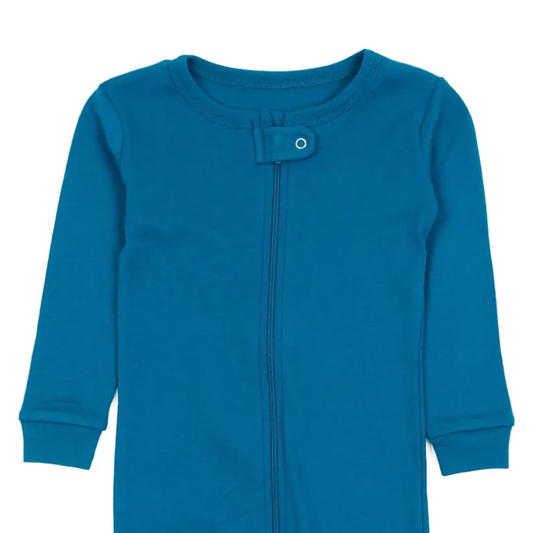 Leveret Baby Boho Solid Cotton Footed Pajamas