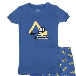 Leveret Boys 2-pc. Cotton Graphic Print Short Sleeve Shirt & Shorts Pajama Set