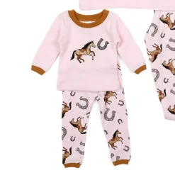 Leveret Girl & Doll Matching Cotton Animal Pajama Set