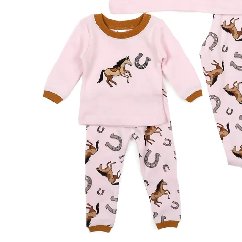 Leveret Girl & Doll Matching Cotton Animal Pajama Set