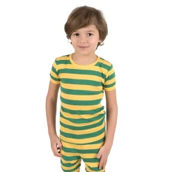 Leveret Kids 2-pc. Cotton Striped Short Sleeve Shirt & Shorts Pajama Set