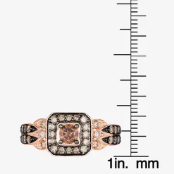 Le Vian® Ring featuring 5/8 CT. Chocolate Diamonds® 1/8 CT. Nude Diamonds™ set in 14K Vanilla, Honey or Strawberry Gold™
