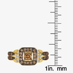 Le Vian® Ring featuring 5/8 CT. Chocolate Diamonds® 1/8 CT. Nude Diamonds™ set in 14K Vanilla, Honey or Strawberry Gold™