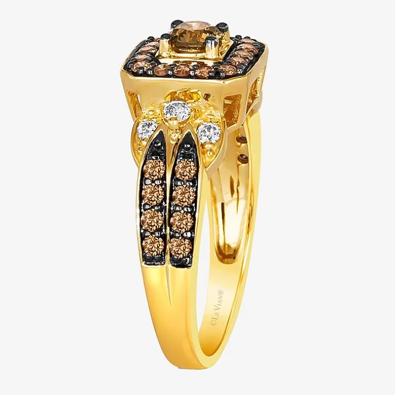Le Vian® Ring featuring 5/8 CT. Chocolate Diamonds® 1/8 CT. Nude Diamonds™ set in 14K Vanilla, Honey or Strawberry Gold™