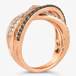Le Vian® Ring featuring 5/8 cts. Nude Diamonds™  1/4 cts. Chocolate Diamonds®  set in 14K Strawberry Gold®