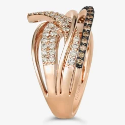 Le Vian® Ring featuring 5/8 cts. Nude Diamonds™  1/4 cts. Chocolate Diamonds®  set in 14K Strawberry Gold®