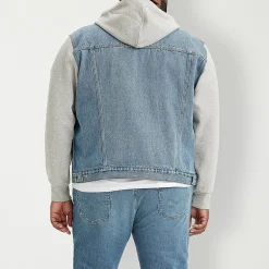 Levi's® Big and Tall Hybrid Hoody Trucker Mens Hooded Lightweight Denim Jacket