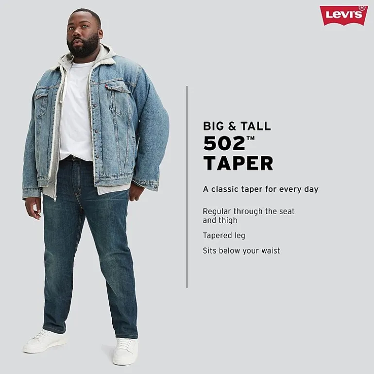 Levi's® Big and Tall Mens 502™ Tapered Leg Regular Fit Jean