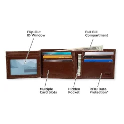 Levi's® Extra Capacity Trifold Mens Personalized Trifold Wallet