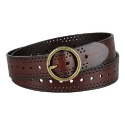 Levi's® Fully Adjustable Belt, Round Centerbar Buckle, Genuine Leather Womens Belt