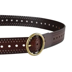 Levi's® Fully Adjustable Belt, Round Centerbar Buckle, Genuine Leather Womens Belt