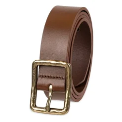 Levi's® Hammered Square Centerbar Buckle, Casual Belt, Genuine Leather Womens Belt