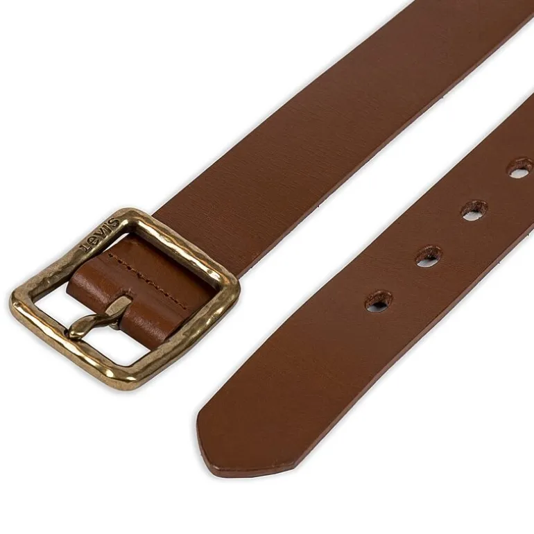 Levi's® Hammered Square Centerbar Buckle, Casual Belt, Genuine Leather Womens Belt