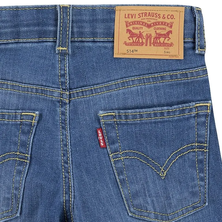 Levi's® Little Boys Adjustable Waist Mid Rise 514™ Straight Leg Jean