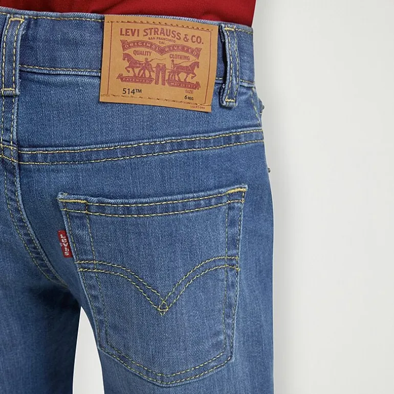 Levi's® Little Boys Adjustable Waist Mid Rise 514™ Straight Leg Jean