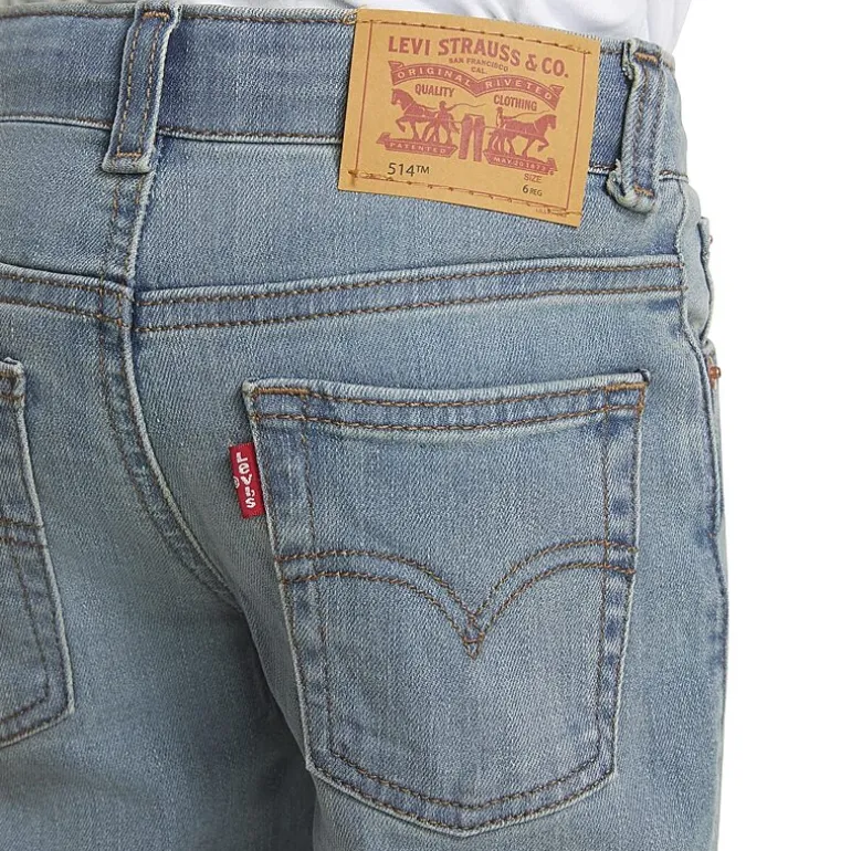 Levi's® Little Boys Adjustable Waist Mid Rise 514™ Straight Leg Jean