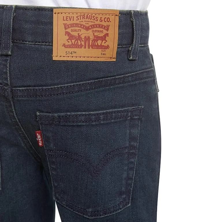 Levi's® Little Boys Adjustable Waist Mid Rise 514™ Straight Leg Jean