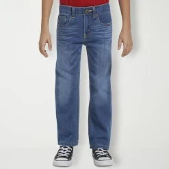 Levi's® Little Boys Adjustable Waist Mid Rise 514™ Straight Leg Jean