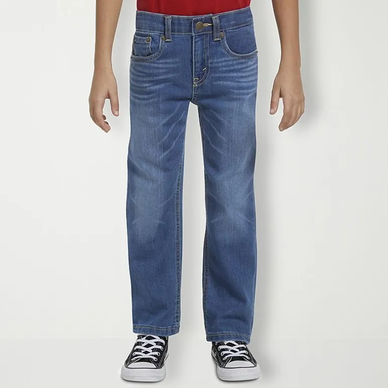 Levi's® Little Boys Adjustable Waist Mid Rise 514™ Straight Leg Jean