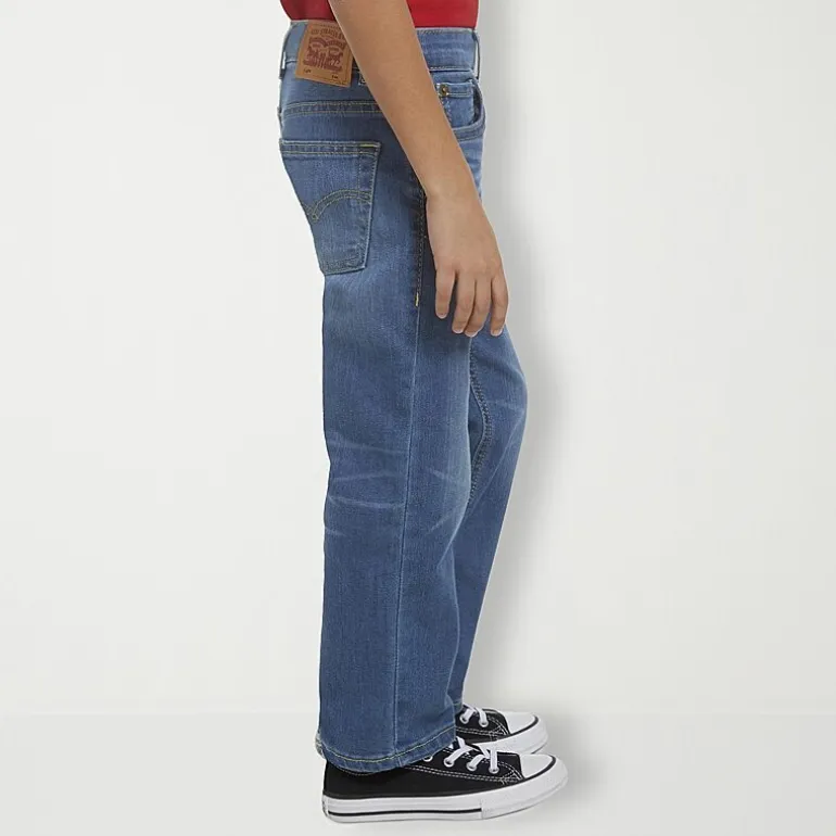 Levi's® Little Boys Adjustable Waist Mid Rise 514™ Straight Leg Jean
