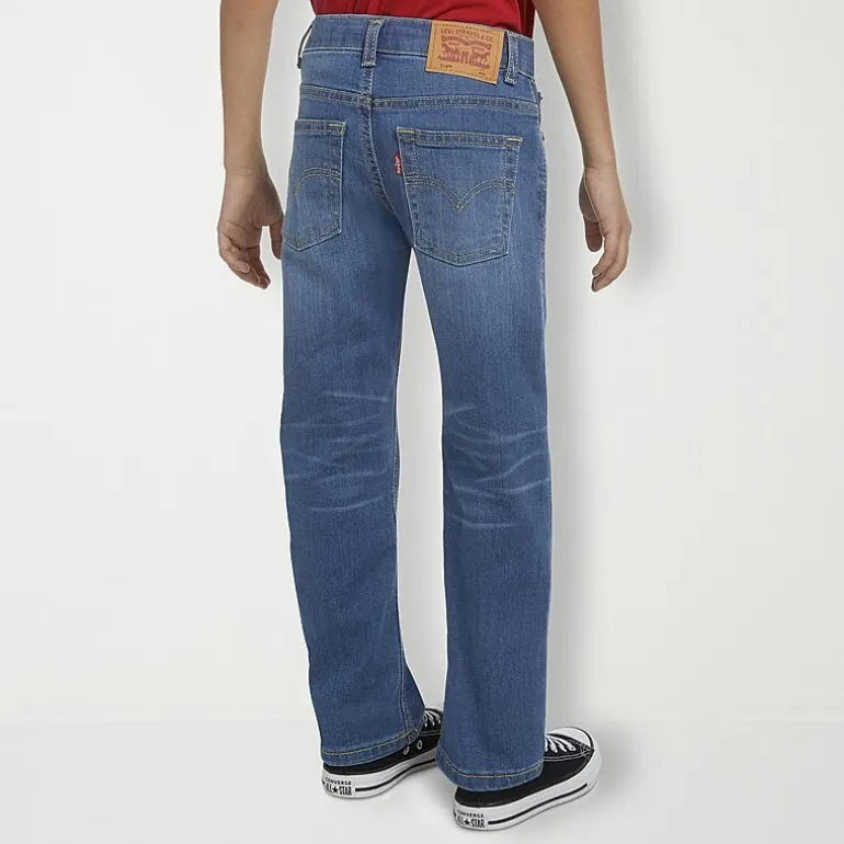 Levi's® Little Boys Adjustable Waist Mid Rise 514™ Straight Leg Jean