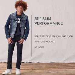 Levi's® Little Boys Adjustable Waist Performance 511™ Slim Fit Jean