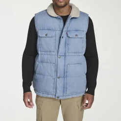 Levi's® Mens Denim Midweight Big and Tall Quilted Vest