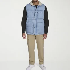 Levi's® Mens Denim Midweight Big and Tall Quilted Vest