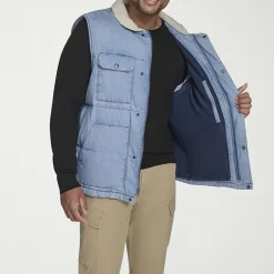 Levi's® Mens Denim Midweight Big and Tall Quilted Vest