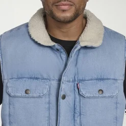 Levi's® Mens Denim Midweight Big and Tall Quilted Vest