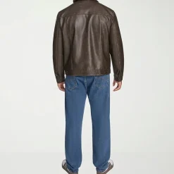 Levi's® Mens Faux Leather Midweight Trucker Jacket