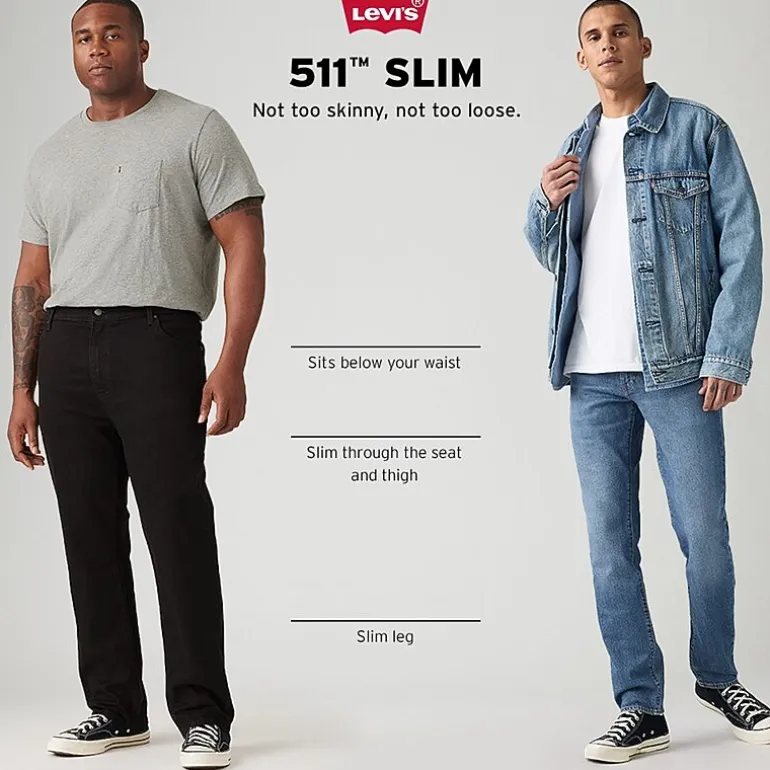 Levi's® Mens 511™ Stretch Fabric Straight Leg Slim Fit Jean
