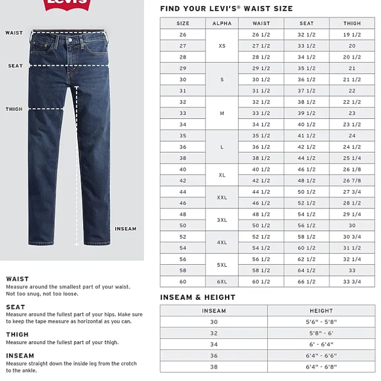 Levi's® Mens 511™ Stretch Fabric Straight Leg Slim Fit Jean